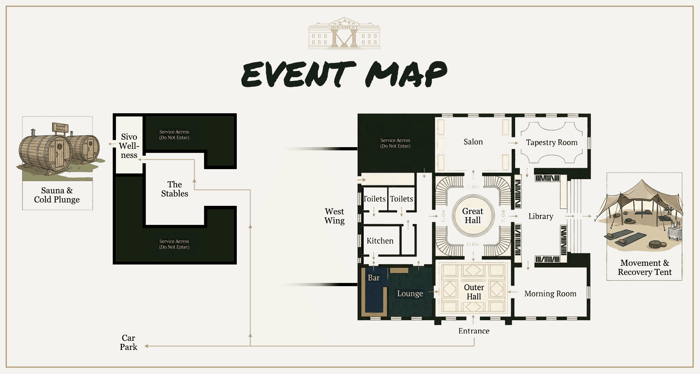 Movement Manor venue map